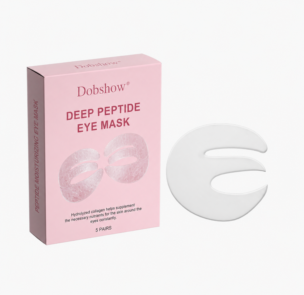 ✅ End Tired-Looking Eyes | Dobshow® Deep Peptide Collagen Eye Mask - ⚡ 30-Min Eye Refresh, Smoother-Looking Skin