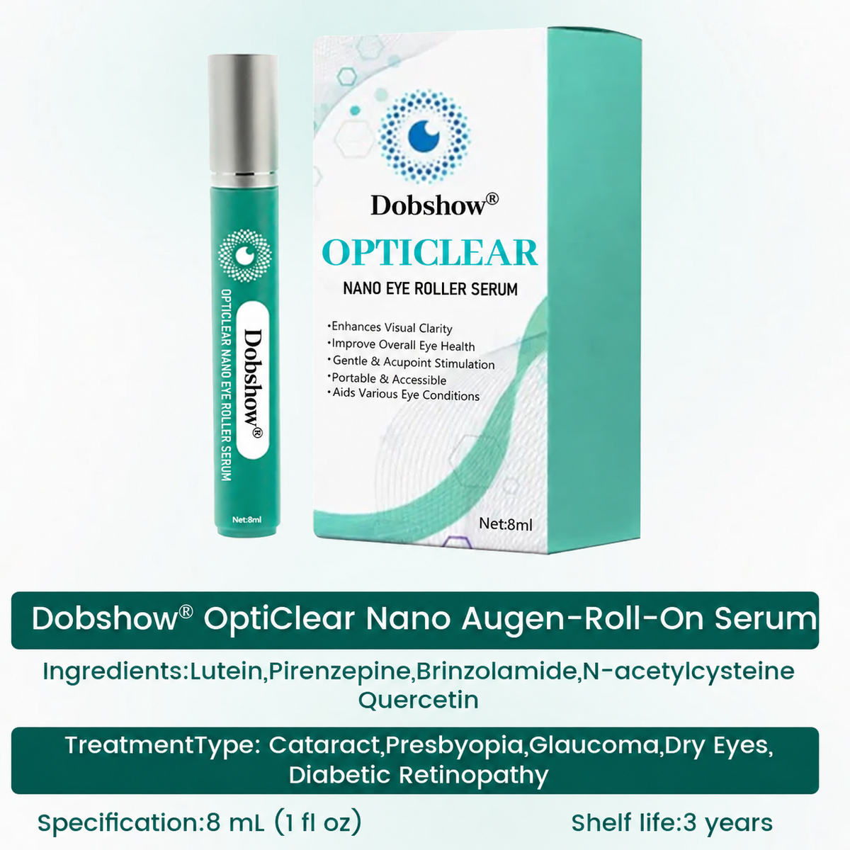 Dobshow® OptiClear Nano Eye Roller Serum