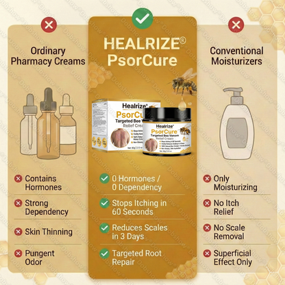 Healrize® PsorCure Intensive Psoriasis Care Cream – Soothe Dry, Flaky & Rough-Looking Skin
