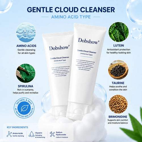 Dobshow® Amino Acid Face Wash – Gentle Cleanser for Oily Skin, Non-Stripping