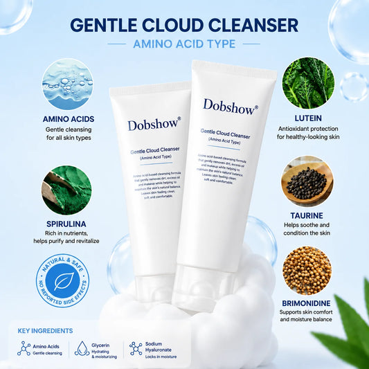 Dobshow® Amino Acid Face Wash – Gentle Cleanser for Oily Skin, Non-Stripping