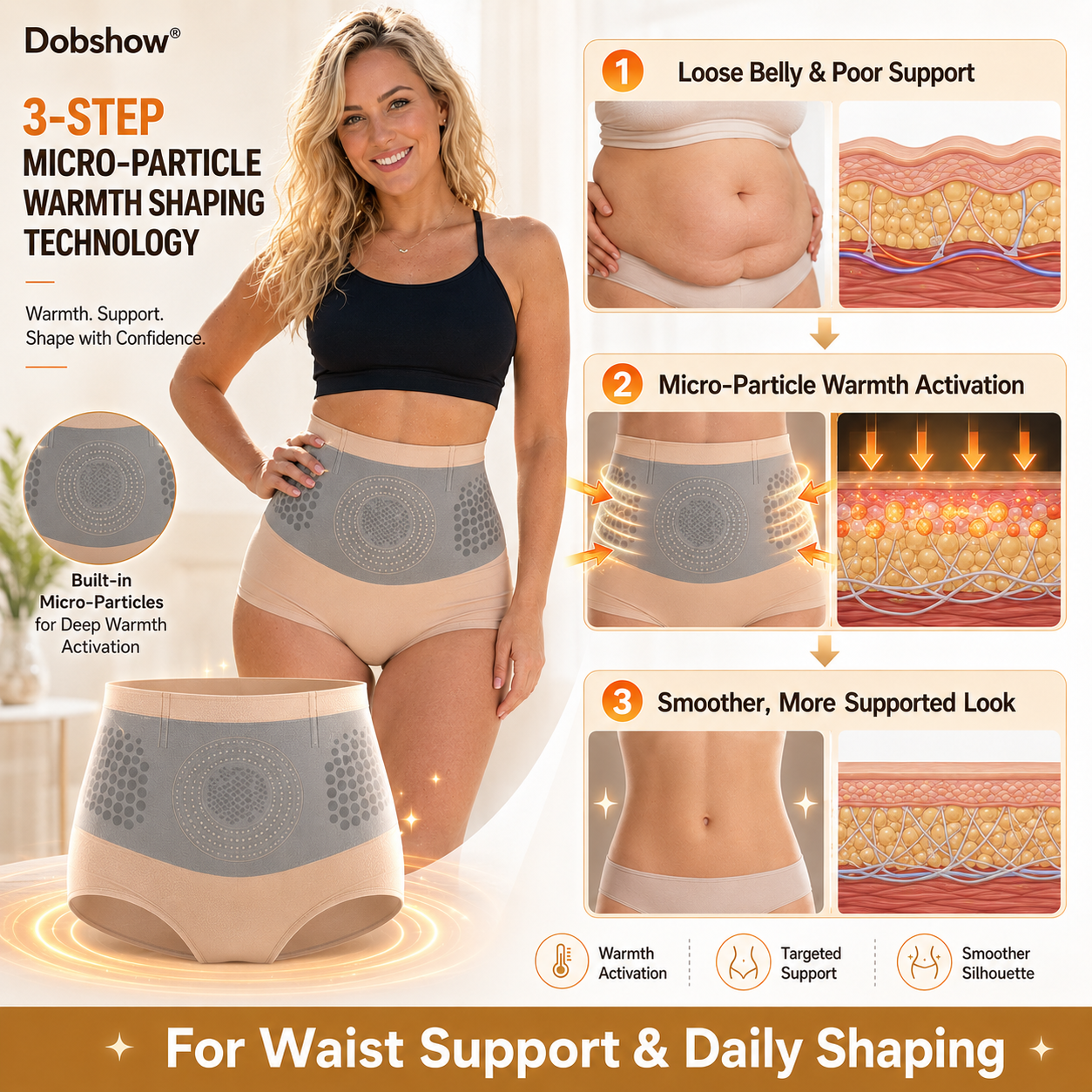 Dobshow®Moringa & Berberine 4-In-1 Micro-Particle Sculpting & Fat-Burn Shorts