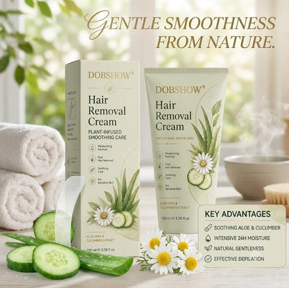 DOBSHOW® 🌿💧 Aloe Vera Hydrating Intimate Hair Removal Cream — Gentle & Irritation-Free ✨🫧