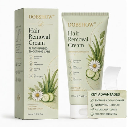 DOBSHOW® 🌿💧 Aloe Vera Hydrating Intimate Hair Removal Cream — Gentle & Irritation-Free ✨🫧