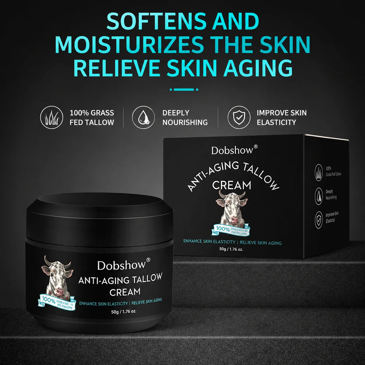 Dobshow®Non-Greasy Men's Face Cream – Daily Hydrating Moisturizer for Soft, Healthy-Looking Skin