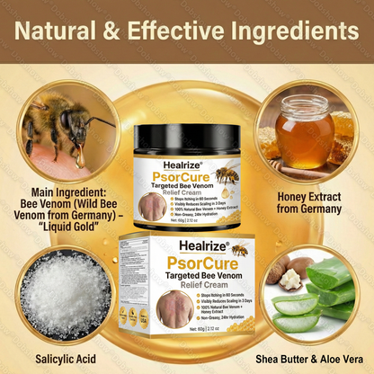 Healrize® PsorCure Intensive Psoriasis Care Cream – Soothe Dry, Flaky & Rough-Looking Skin