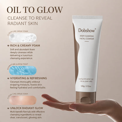 Dobshow® Amino Acid Face Wash – Gentle Cleanser for Oily Skin, Non-Stripping