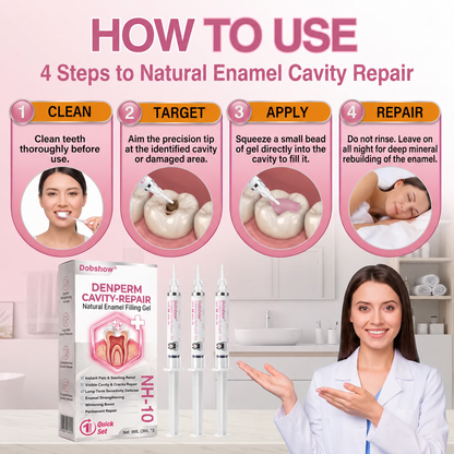 Dobshow® 🦷 DenPerm Cavity-Repair Advanced Enamel Filling Gel