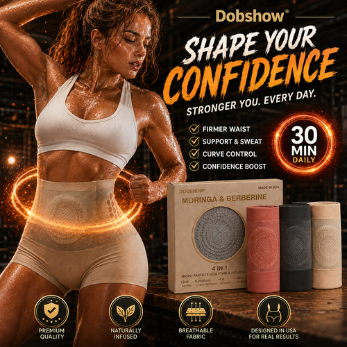 Dobshow®Moringa & Berberine 4-In-1 Micro-Particle Sculpting & Fat-Burn Shorts